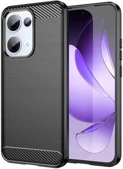 Spacecase Carbon Back Cover Silicone Black (Oppo Reno13 5G)