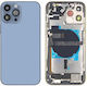 Apple iPhone 13 Pro Max Full Housing All Parts Vibra NFC Charging Connector Power Volume WiFi Flash Flex SIM Tray Blue Grade A