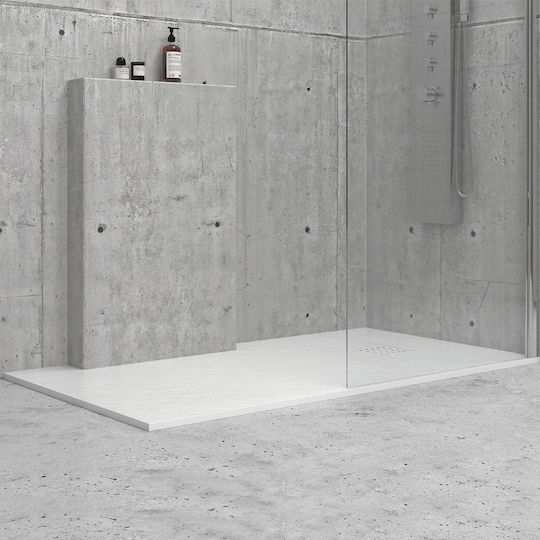 Karag Classic Ορθογώνια Ακρυλική Ντουζιέρα 170x80cm Λευκή