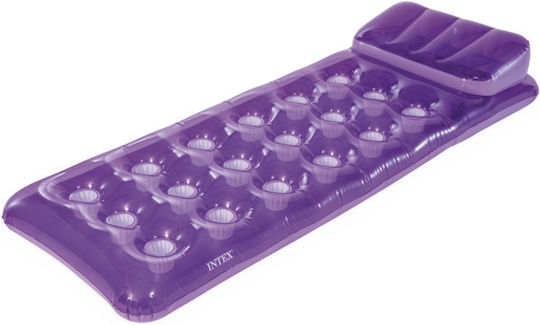 Intex Pocket Fashion Mat Inflatable Mattress for the Sea Purple