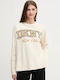 Damen Langärmeliges Pullover Beige