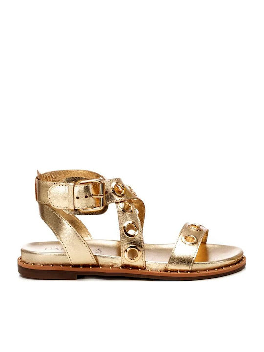 Carmela Footwear Leather Women's Flat Sandals w...