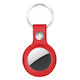 Case Leather for AirTag in Red color