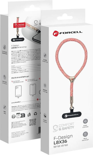 Forcell Wrist Strap for Mobile Phones Pink