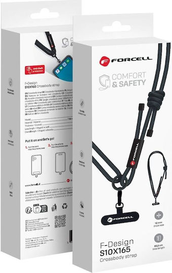 Forcell Neck Strap for Mobile Phones Black