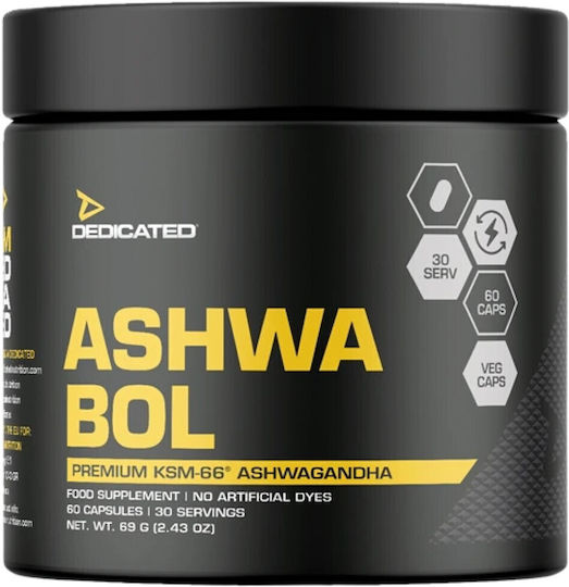 Dedicated Nutrition Ashwa-bol Ksm-66 350 Mg 60 Капсули