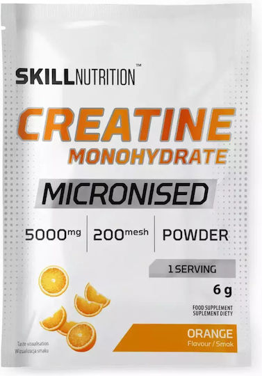 Micronised Creatine Monohydrate 6g Skill Nutrition Orange