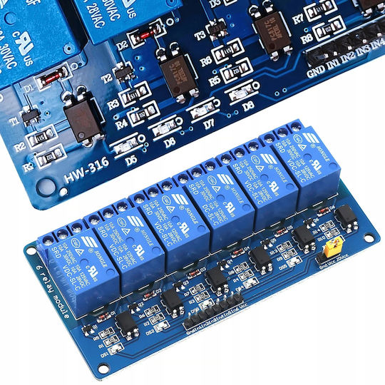Rosfix 6-channel 24v Relay Module Arduino