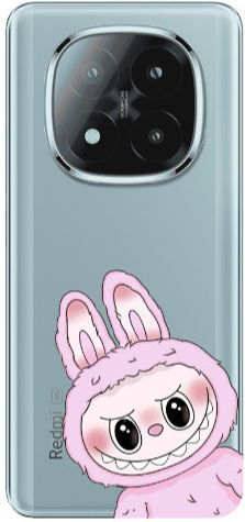 Xiaomi Redmi Note 14 Pro + 5g Labubu 6 Husa Transparentă din Silicon TPU