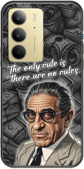 Brilliant Business Minds Aristotle Onassis Realme 14x 5g Black TPU Black Silicone Mobile Phone Case