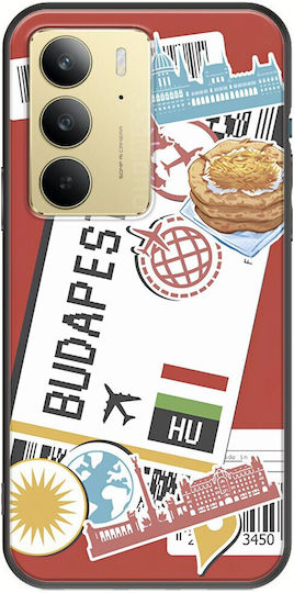 Ticket To Budapest Realme 14x 5g Black TPU Black Silicone Mobile Phone Case