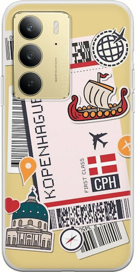 Ticket To Kopenhaugen Realme 14x 5g Flexible TPU Transparent Silicone Mobile Phone Case