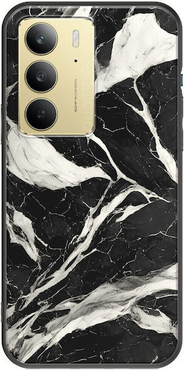 Cracked Marble Black White Realme 14x 5g Black Tpu Μαύρη Σιλικόνη
