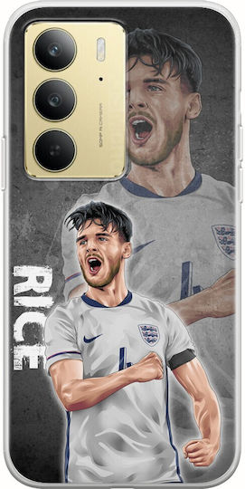 Euro 2024 Declan Rice Realme 14x 5G Husa Flexibilă TPU Silicon Transparent