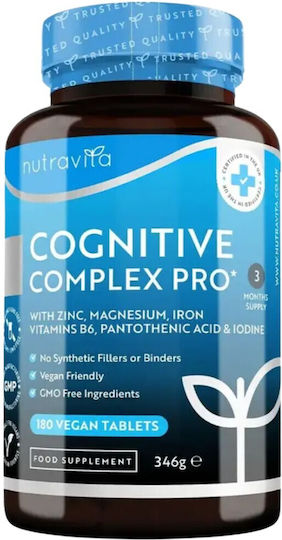 NutraVita Cognitive Complex Pro Добавка за Памет и Концентрация 180 Таблетки