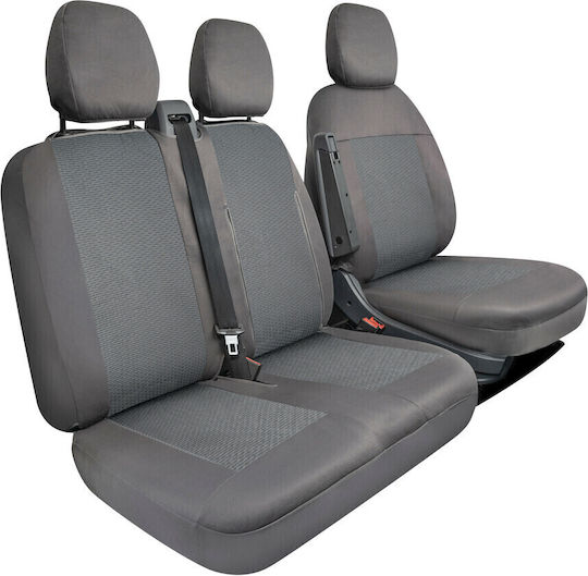 Lampa Car Seat Covers Headrests 3 Rows of Seats Dark Gray Color Sedili Set Medium Large Lampa 1 Piece L5503.2