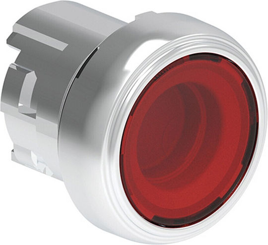 Illuminated Push Button Head Metal Premium Flat Reset Red Φ22