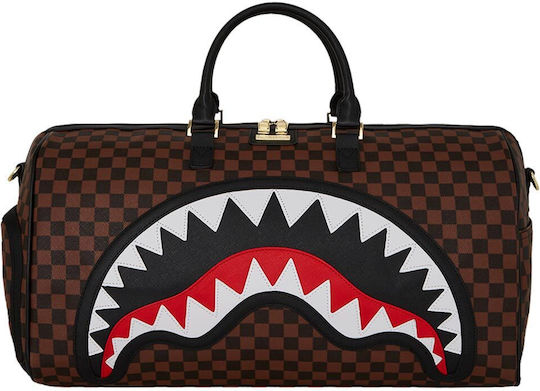 Sprayground Sharks Duffle Geantă de voiaj Maro din Piele sintetica