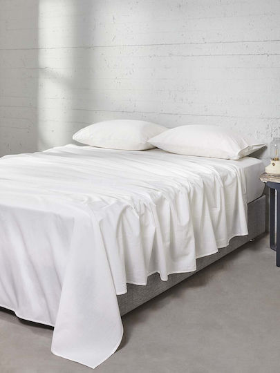 Αιγαίον Σεντόνι Υπέρδιπλο 245x290εκ. White
