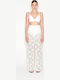 Dama Tesatura Pantaloni White
