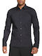Ero3 Long-sleeved Cotton Shirt Black