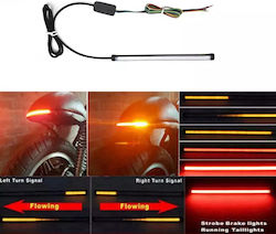 Bandă LED Flexibilă Pentru Faruri Motocicletă Lumină de Zi Stroboscopică Frână și Semnalizatoare Dinamice cu Luminozitate Ridicată 30cm Tc-256