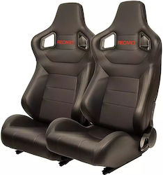 Σετ Αγωνιστικά Bucket Καθίσματα Αυτοκινήτου Recaro Race Hw-0226 – Μαύρο