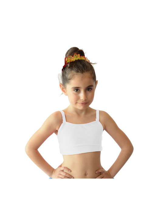 Kokoracostume Kids' Dance Bustier Lycra Spandex White