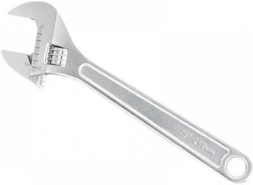 Adjustable Wrench Length 250mm 10" Steel Large Spanner