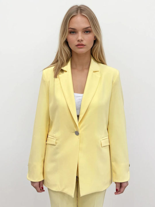Tresor Women's Blazer Yellow