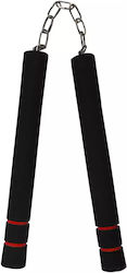 Nunchaku Beginners Chain Foam Black Red