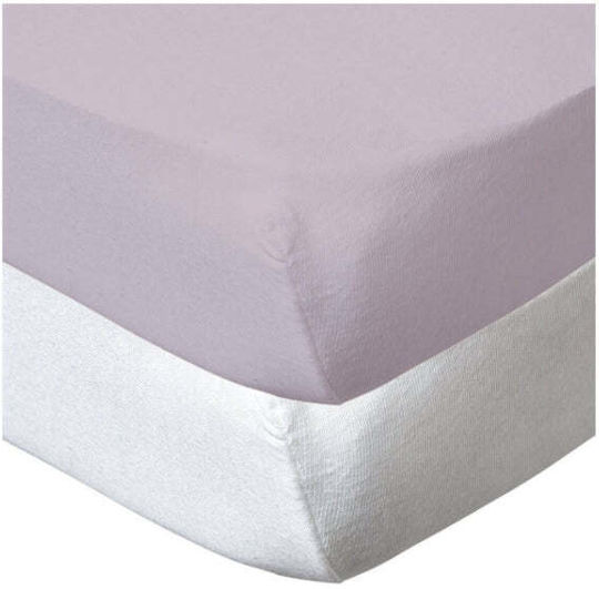 Babycalin Σετ με Λάστιχο Λευκό 60x120εκ.