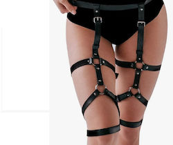 Aph Black Leather Thigh Harness