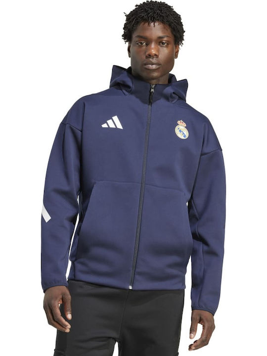 adidas Real Madrid Cardigan with Hood Navy KC3739 | Skroutz.mt