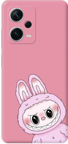 Xiaomi Poco X5 Labubu 6 Розов Силиконов TPU Калъф