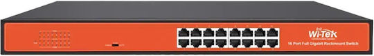 Wi-Tek WI-SG116D v3 Unverwaltet L2 Switch mit 16 Ports Ethernet