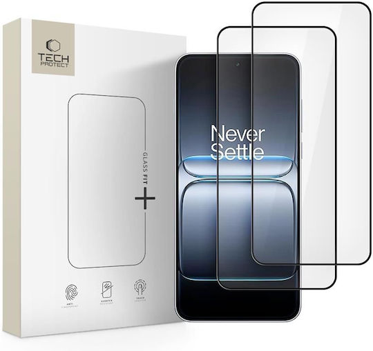 Tech-Protect FIT+ Tempered Glass 2τμχ Μαύρο (OnePlus Nord 5)