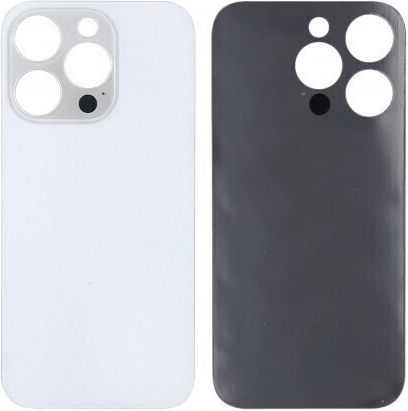 Apple iPhone 14 Pro Max Капак за Заден Край По-Голяма Дупка Сребърен Клас A