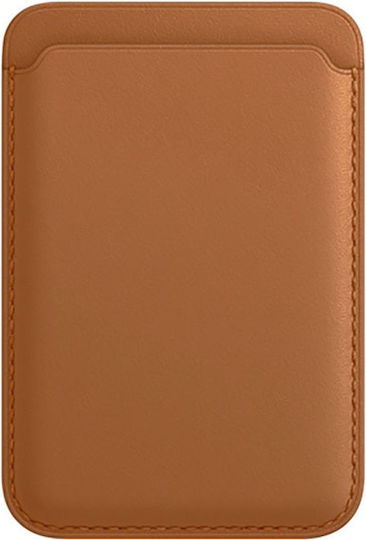 Eko Cardholder Magnetic Fastening Magsafe In Leather Brown
