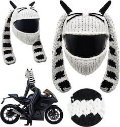 White Rider Helmet Cap