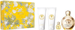Versace Eros Pour Femme Damen Duftset mit Eau de Parfum 4 Stück Versace Eros Pour Femme Damen Duftset mit Eau de Parfum 4 Stück