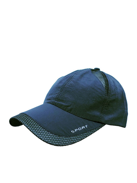 Jockey Cap Microfiber Fast Dry Men's Brims Trims Black
