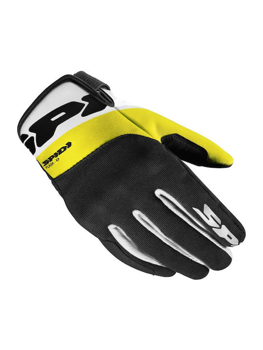 Spidi Flash-KP Tex Bărbătești Mănuși de motocicletă Yellow Fluo