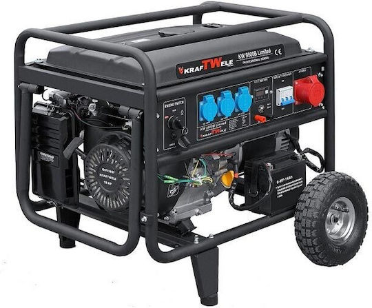 Kraftwele Three-phase Generator Gasoline Four-stroke with Handle