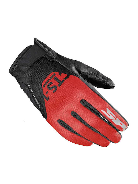 Spidi CTS-1 Women's Motorcycle Gloves Black/Red