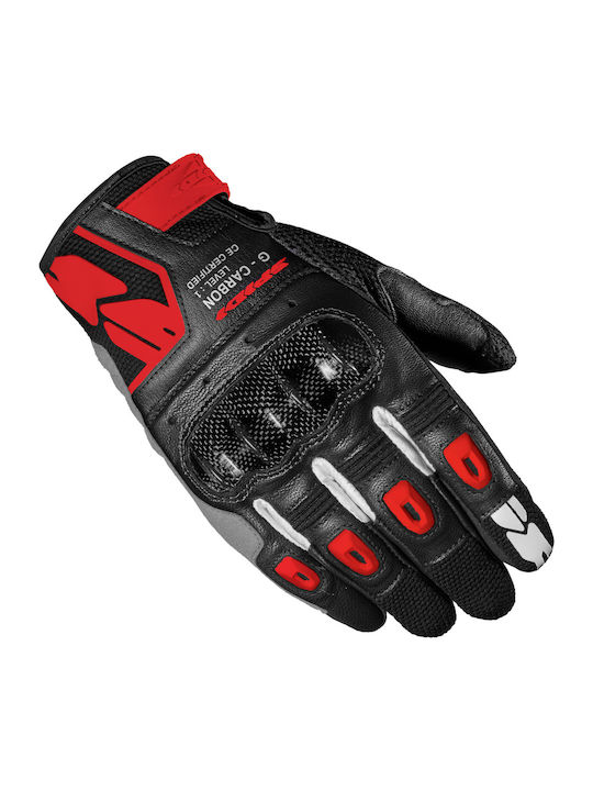 Spidi G-Carbon Ανδρικά Γάντια Μηχανής Κόκκινα