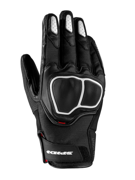 Spidi NKD H2OUT Men's Motorcycle Gloves Black/W...