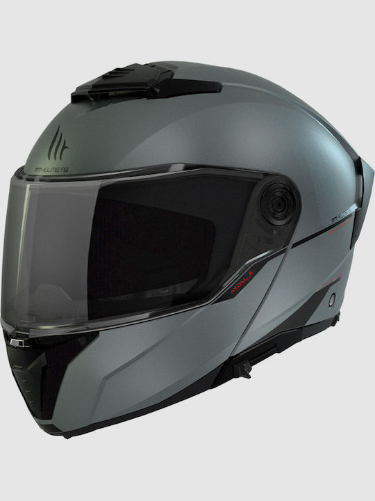 MT Atom 2 SV A2 Titanium Matt Titanium A2 Motorradhelm Volles Gesicht DOT / ECE 22.06 1650gr mit Sonnenblende
