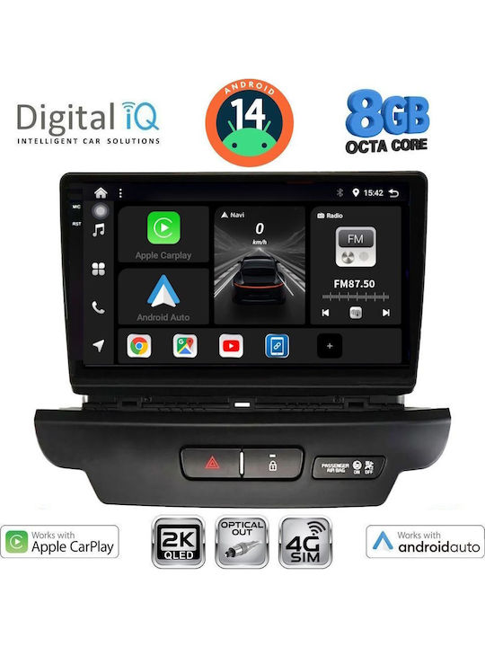 Digital IQ Car Audio System for Kia Ceed / XCeed 2018-2022 (Bluetooth/USB/WiFi/GPS/Apple-Carplay/Android-Auto) with Touch Screen 9"