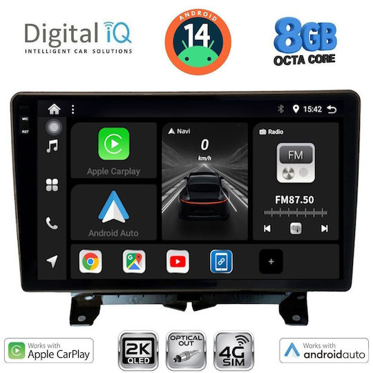 Digital IQ Car Audio System for Land Rover Discovery / Range Rover Sport 2004-2009 (Bluetooth/USB/WiFi/GPS/Apple-Carplay/Android-Auto) with Touch Screen 9"